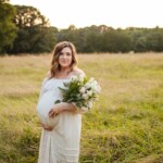 Golden hour maternity photos with Brooke Grogan Photography in North Carolina.