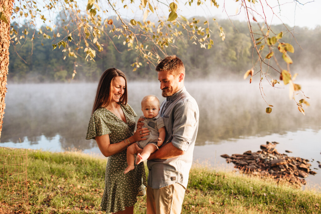 Lakeside family photos in Belews Creek, NC. Brooke Grogan Photography.