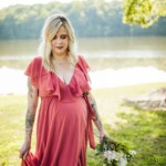 Lakeside maternity photos at Belews Creek in North Carolina with Brooke Grogan Photography.