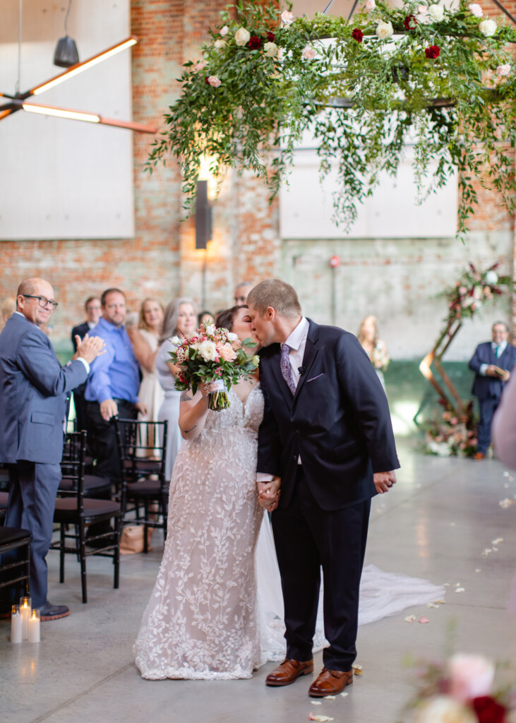 wedding ceremony cadillac service garage