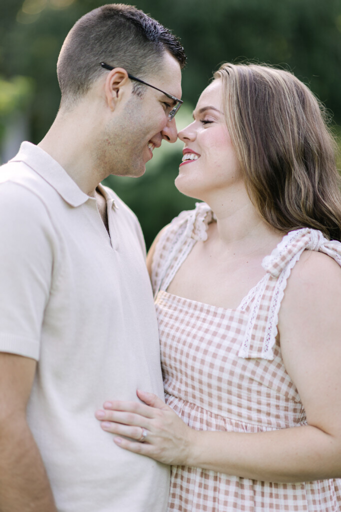North Carolina photographer captures a romantic moment at Reynolda Gardens