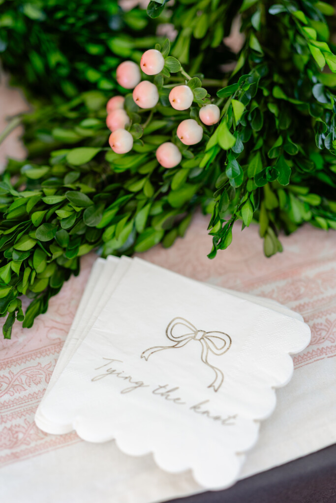 Bridal shower napkins